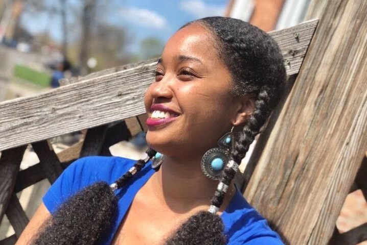 Woman smiling