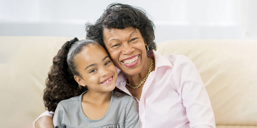 older woman and child 