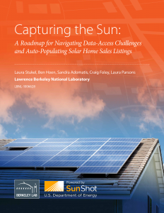 capturing the sun berkely lab report