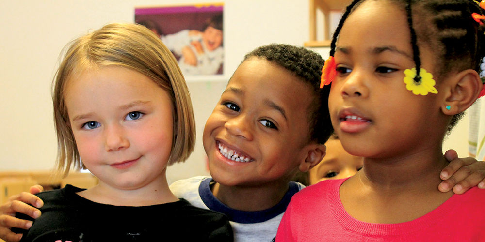 children smiling